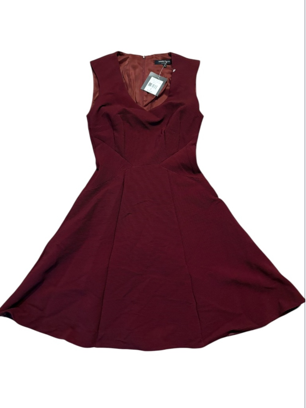 Nanette lempore ottoman flare dress Merlot burgandy fit and flare dress new nwt